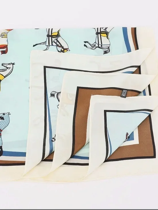 Equestrian Bandana Scarf - Picture 3 of 3